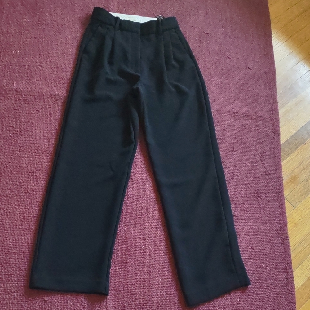 Aritzia Wilfred Effortless Pants Black Crepe Fabric